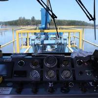 The view from the dredge cabin. (Photo: Straightpoint)
