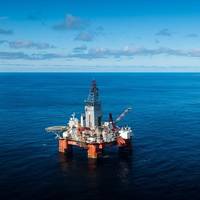 The West Hercules drilling rig in the Barents Sea. (Photo: Ole Jørgen Bratland / Equinor)