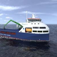 This is what one of Skarv Shipping Solutions' ships could look like. The vessels will potentially have a 90 per cent reduction in emissions compared to similar traditional ships. Ill. NORTHWEST3D