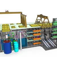ThorCon 500 MW MSR power plant in ship hull cutaway view (Image: ThorCon)
