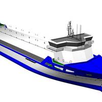 Three LNG-fueled short-sea vessels for Bore Ltd will be equipped with optimized Wärtsilä integrated LNG systems. (Image: Conoship/Bore)
