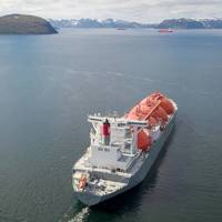Arctic Voyager leaving Hammerfest LNG.
(Photo: Rino Engdal / Equinor)