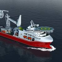To be equipped with a suite of GE’s marine technologies, Shanghai Salvage Bureau’s newest deep-water diving support vessel (DSV) will become the world’s first-class deep-water DSV with a multi-saturation diving system and pipe lay system. (Photo: GE Marine)