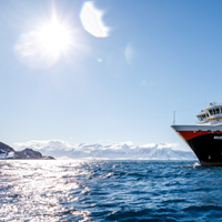 BATTERY POWERED: Hurtigruten is converting three more ships to become hybrid-powered. Photo: MAXIMILIAN SCHWARTZ/Hurtigruten
