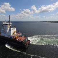 Tug Douglas B. Mackie started sea trials on October 5th.  (Photo: Great Lakes Dredge & Dock Corp)