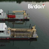 Two Waterways Commerce Cutter variants - an Inland Construction Tender (top) and River Buoy Tender (bottom) (Credit: Birdon America)