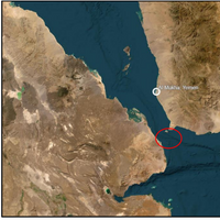 UKMTO received report of a ship attack about 45 nautical miles south of Mukha, Yemen. (Image: United Kingdom Maritime Trade Operations)