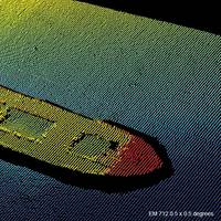 Underwater image captured using an EM 712 multibeam echo sounder (Image: Kongsberg Maritime)