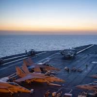 U.S. Navy aircraft carrier USS Dwight D. Eisenhower (CVN 69) in the Red Sea, November 5, 2023. (Photo: Nicholas Rodriguez / U.S. Navy)