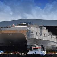 USNS Millinocket at the Austal USA vessel completion yard in June 2013 U.S. Navy photo Courtesy Austa)