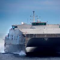 USNS Spearhead (T-EPF-1), the first Expeditionary Fast Transport (EPF) vessel designed and constructed by Austal for the US Navy (Photos: Austal)