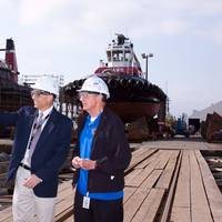 Vancouver Shipyard Tour: Photo credit Seaspan