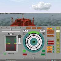 Vessel approaching the con Hook range in New York harbor. The image shows a dual display for ECDIS running the official US5NY1CM cell groomed for the tanker in transit. (Transas simulation, real ECDIS)