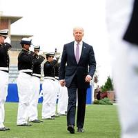Vice President Joe Biden at the 2013 Coast Guard Academy commencement. U.S. Coast Guard photo by Petty Officer 2nd Class Patrick Kelley.