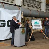 Vigor Industrial and Washington State Ferries launched WSF’s new hybrid-electric ferries program in a ceremony held at Vigor’s Seattle, Washington shipyard held September 9. (Photo: Vigor Industrial LLC)
