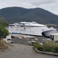 Virtu Ferries ship launched at Incat. Photo: Incat