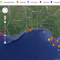 W. Africa Piracy map: Image courtesy of IMB