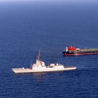 Warship Escorts MV Smyrni: Photo credit EUNAVFOR