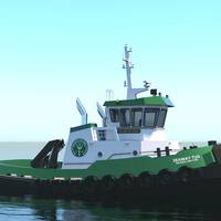 Washburn & Doughty will build a Glosten-designed harbor tug for the Saint Lawrence Seaway Development Corporation. The vessel is due for delivery in 2021. (Image: Glosten)