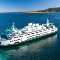 Washington State Ferries’ first new hybrid-electric ferry, which will be an Olympic-class vessel similar in design to Suquamish (pictured), will be named Wishkah and is scheduled to enter service in 2025. (Photo: WSF)