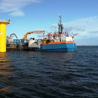 Wind Farm Support Vessel: Photo courtesy of Van Oord