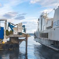 Wärtsilä's wireless charging system is the first in the world to operate successfully with a coastal ferry.  (Photo: Wärtsilä)