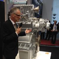 ZF Marine’s André Körner, during its introduction at SMM 2014.