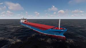 The new hybrid coastal bulk carrier is being built in China for Arriva Shipping. (Photo: Arriva Shipping)