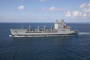 USNS John Lewis (T-AO 205) is the lead ship of the U.S. Navy's new class of fleet replenishment oilers. (Photo: US. Navy)