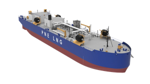 LNG Bunkering Barge currently under construction at Fincantieri Bay Shipbuilding. Image: MacGregor/Fincantieri Bay Shipbuilding