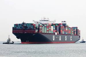 The 15,000 TEU megaboxer MV SAJIR to be converted to methane for operation (©Hapag-Lloyd)