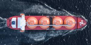 An LNG Tanker-Illustration by alexlmx/AdobeStock