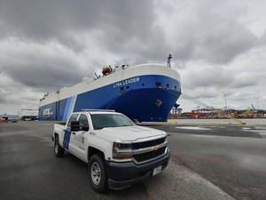 The M/V Lyra Leader (Image CREDIT: Baltimore CBP