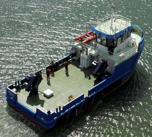 The SMS Group in Southampton has delivered a new build 24m aquaculture vessel Emmaya to a Tuna farm operator in Malta, Fish & Fish Ltd. (Photo: SMS Group)