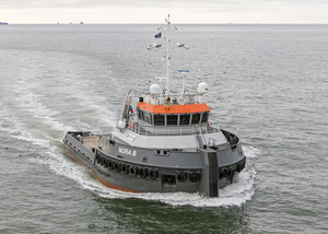 Hybrid shallow-water tug Nora B, built at Neptune Shipyards (Photo: Radio Holland)