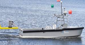 SRC’s manned/umanned diesel serial electric hybrid workboat ASV completes factory acceptance testing . Image: SeaRobotics Corporation