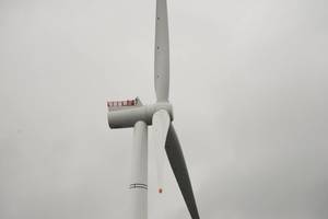 A turbine at the Hywind Scotland floating wind farm offshore Scotland (Photo: Arne Reidar Mortensen / Statoil)