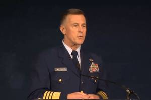 Adm. Paul Zukunft delivers his fourth and final State of the Coast Guard Address at the National Press Club in Washington, D.C. (Image: USCG)