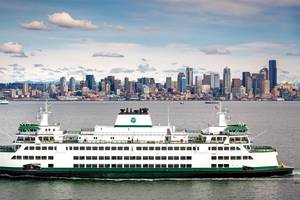 Chimacum is one of Washington State Ferries' four Olympic Class vessels delivered by Vigor before it was awarded the Hybrid Electric Olympic Class contract. (Photo: Stuart Isett / Vigor)