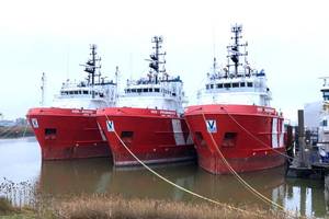 Depressed market conditions have led Vroon to recycle three of its PSVs: VOS Power, VOS Producer and VOS Prominence. (Photo: Vroon Offshore Services)