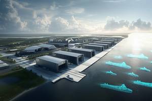 Design work is under way for Port Alpha, a greenfield “next-generation shipyard”.
Image courtesy Saronic Technologies