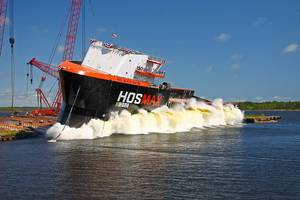 Eastern Shipbuilding launched HOS Black Watch for Hornbeck Offshore Services (Photo courtesy of Eastern Shipbuilding)