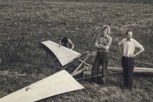 Henrik - 1978: Stiesdal’s 1978 turbine was made with wooden blades and a control system, both of which he built from scratch. It was only retired in 1991 when the wood had rotted. Henrik: Henrik Stiesdal. Photo from Stiesdal A/S.