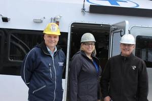 L to R: Peter Duclos, his sister Carol Hegarty (CFO), and brother John Duclos (Co-President and Director of Operations) carry on the family business of boatbuilding in Massachusetts.
