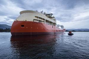 Measuring close to 160 meters in length, Yno 302 is the largest vessel built by Ulstein Verft so far (Photo: Ulstein)