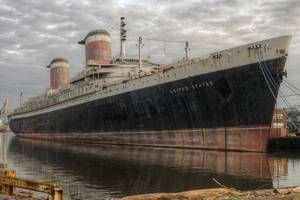 Once one of the world's greatest ships, the SS United States has fallen into a state of disrepair (Photo courtesy of the SS United States Conservancy)