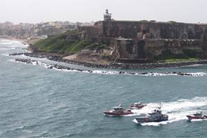 Overlooking Bahia de San Juan, Station San Juan is located just outside the walls of the old city of San Juan, Puerto Rico. (USCG photo)