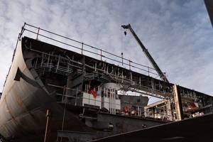 Philly Shipyard is currently building MARAD’s National Security Multi-Mission Vessels, which will serve as training ships for the nation’s state maritime academies. (Photo: Philly Shipyard)