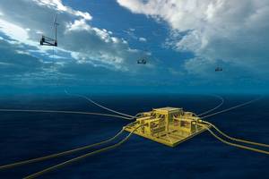 Subsea Collector connects multiple wind turbines in a star configuration to floating wind’s first subsea power distribution system.
Source Aker Solutions