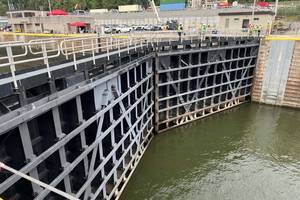 The Montgomery Lock on the Upper Ohio River outside of Pittsburgh.
Copyright Greg Trauthwei